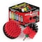 Drill Brush Power Scrubber By Useful Products 5 in W 5 in L Brush, Red R-S-4M-QC-DB - alternate 1